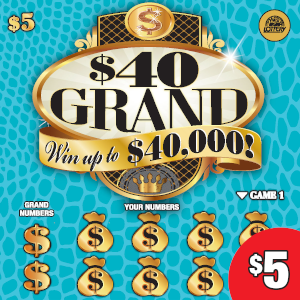 Preview image for $40 GRAND scratchoff lottery tickets