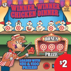 Preview image for WINNER WINNER CHICKEN DINNER scratchoff lottery tickets
