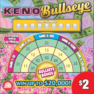 Preview image for KENO BULLSEYE 1006 scratchoff lottery tickets