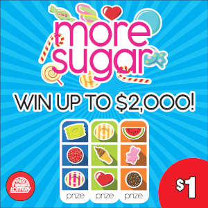 Preview image for MORE SUGAR scratchoff lottery tickets
