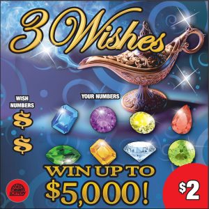 Preview image for 3 Wishes scratchoff lottery tickets