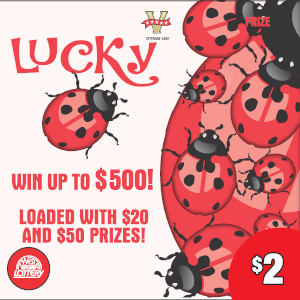 Preview image for LUCKY BUG scratchoff lottery tickets