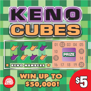 Preview image for KENO CUBES 1028 scratchoff lottery tickets