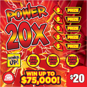 Preview image for POWER 20X scratchoff lottery tickets