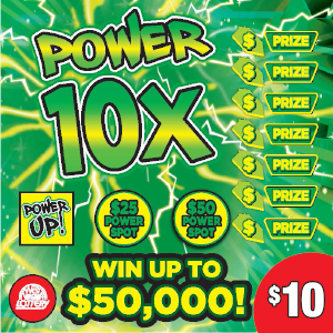 Preview image for POWER 10X scratchoff lottery tickets