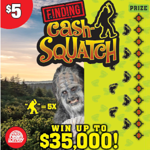 Preview image for FINDING CASH SQUATCH scratchoff lottery tickets