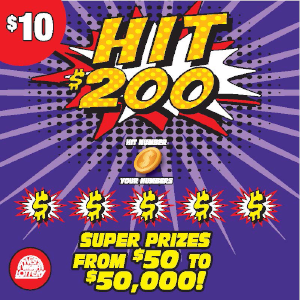 Preview image for HIT $200 scratchoff lottery tickets