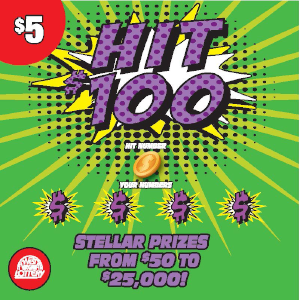 Preview image for HIT $100 scratchoff lottery tickets