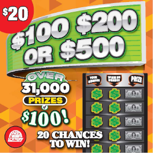 Preview image for $100 $200 OR $500 scratchoff lottery tickets