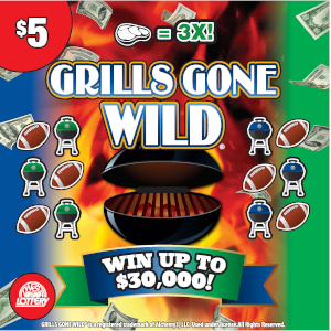 Preview image for GRILLS GONE WILD® scratchoff lottery tickets