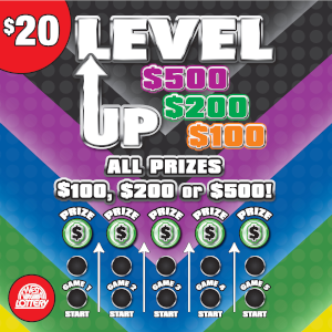 Preview image for LEVEL UP $100 $200 OR $500 scratchoff lottery tickets