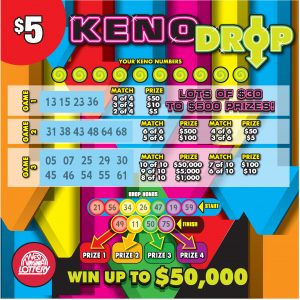 Preview image for TWISTED KENO DROP scratchoff lottery tickets