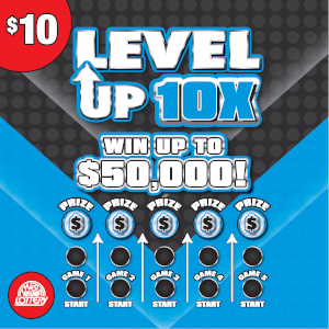 Preview image for LEVEL UP 10X scratchoff lottery tickets