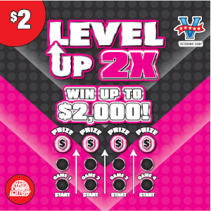 Preview image for LEVEL UP 2X scratchoff lottery tickets
