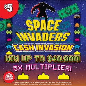 Preview image for SPACE INVADERS™ scratchoff lottery tickets