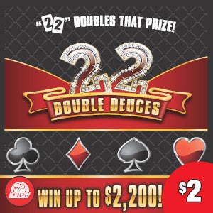 Preview image for DOUBLE DEUCES scratchoff lottery tickets