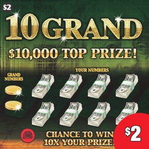 Preview image for 10 GRAND scratchoff lottery tickets