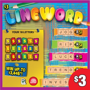 Preview image for Lineword scratchoff lottery tickets