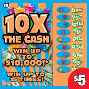 Preview image for 10X The Cash scratchoff lottery tickets