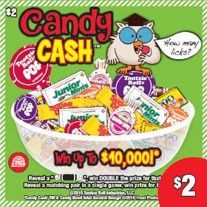 Preview image for Candy Cash scratchoff lottery tickets