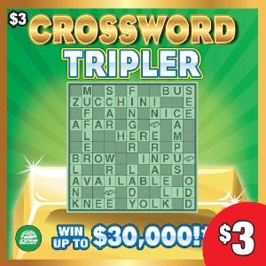 Preview image for Crossword Tripler scratchoff lottery tickets