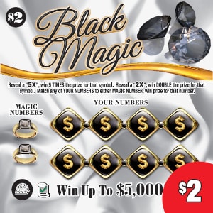 Preview image for Black Magic scratchoff lottery tickets
