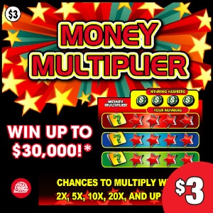 Preview image for Money Multiplier scratchoff lottery tickets
