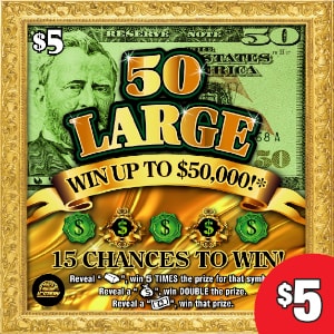 Preview image for 50 Large scratchoff lottery tickets