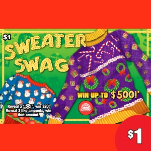 Preview image for Sweater Swag scratchoff lottery tickets