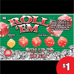 Preview image for Roll 'Em scratchoff lottery tickets
