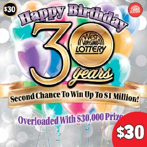 Preview image for Happy Birthday scratchoff lottery tickets