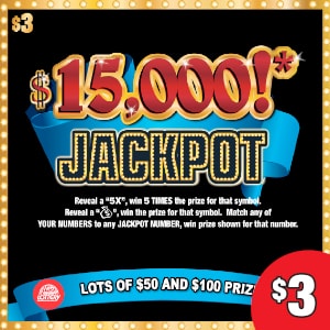 Preview image for $15,000 Jackpot scratchoff lottery tickets