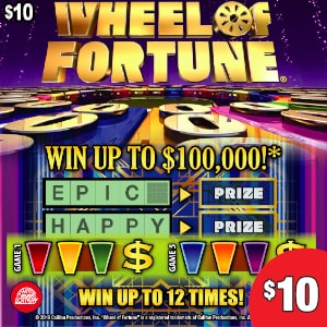 Preview image for Wheel of Fortune® scratchoff lottery tickets