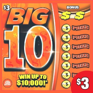 Preview image for Big 10 scratchoff lottery tickets
