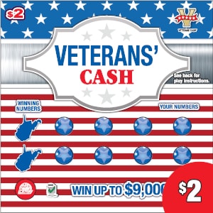 Preview image for VETERANS' CASH 881 scratchoff lottery tickets