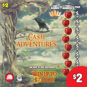 Preview image for Cash Adventures scratchoff lottery tickets