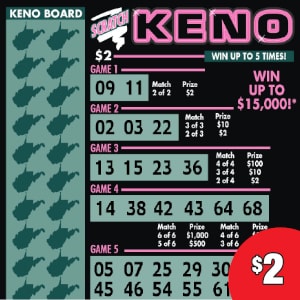 Preview image for SCRATCH KENO scratchoff lottery tickets