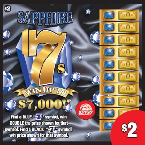 Preview image for Sapphire 7s scratchoff lottery tickets