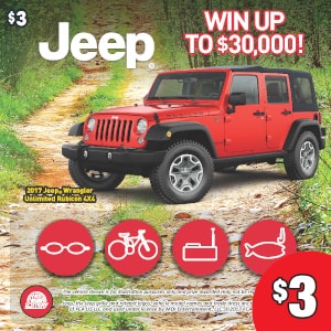 Preview image for Jeep® scratchoff lottery tickets