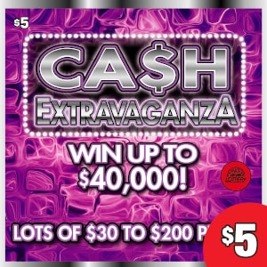 Preview image for Cash Extravaganza scratchoff lottery tickets