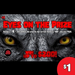 Preview image for Eyes On The Prize - Holiday Break scratchoff lottery tickets
