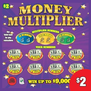 Preview image for MONEY MULTIPLIER scratchoff lottery tickets