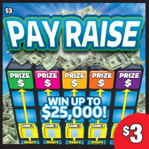 Preview image for Pay Raise scratchoff lottery tickets