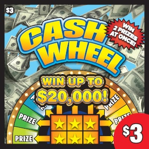 Preview image for Cash Wheel scratchoff lottery tickets