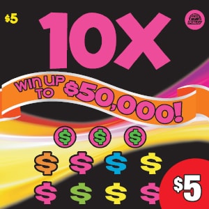 Preview image for 10X scratchoff lottery tickets