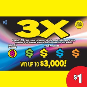 Preview image for 3X scratchoff lottery tickets