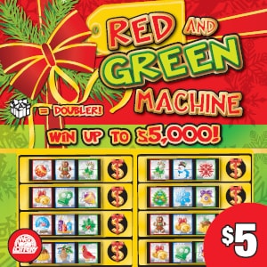 Preview image for RED & GREEN MACHINE scratchoff lottery tickets