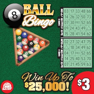 Preview image for 8 BALL BINGO scratchoff lottery tickets